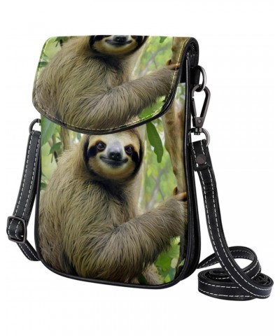 Crossbody Bags for Women,Crossbody Bag Men,Small Sling Bag,Animal Tree Sloth,Crossbody Purse $13.64 Crossbody Bags