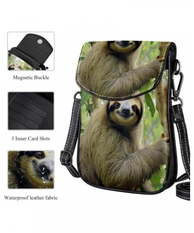 Crossbody Bags for Women,Crossbody Bag Men,Small Sling Bag,Animal Tree Sloth,Crossbody Purse $13.64 Crossbody Bags