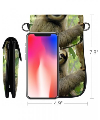 Crossbody Bags for Women,Crossbody Bag Men,Small Sling Bag,Animal Tree Sloth,Crossbody Purse $13.64 Crossbody Bags