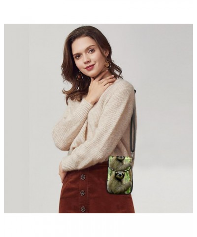 Crossbody Bags for Women,Crossbody Bag Men,Small Sling Bag,Animal Tree Sloth,Crossbody Purse $13.64 Crossbody Bags