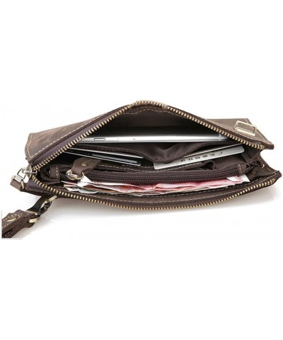 Handbag Men's Clutch Bag Business Casual Large Capacity Mobile Phone Bag Business Wallet 14*23*3cm A $77.96 Wallets