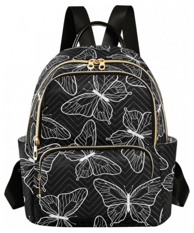 Travel Backpack Purse for Women Fashion Anti-theft Work Casual Butterfly Black Daypack Shoulder Bag Medium Size Small $14.80 ...