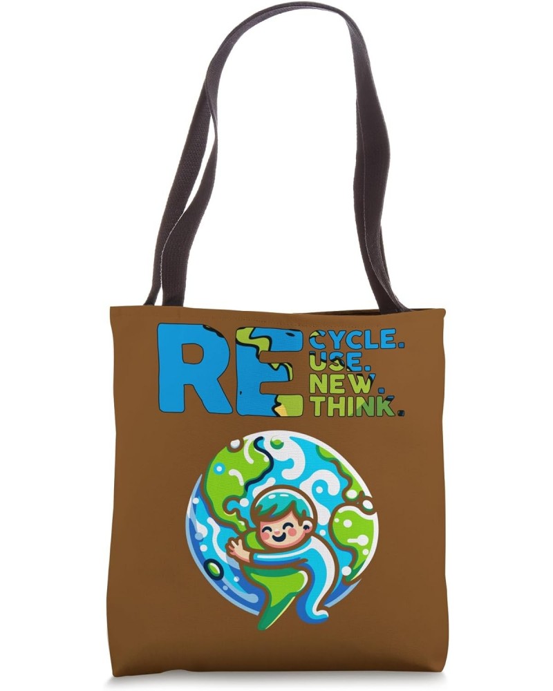 earth day Recycle Reuse Renew Rethink Environmental Activism Tote Bag $11.04 Totes