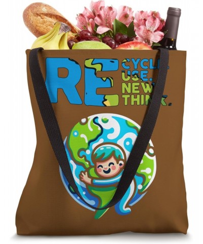 earth day Recycle Reuse Renew Rethink Environmental Activism Tote Bag $11.04 Totes