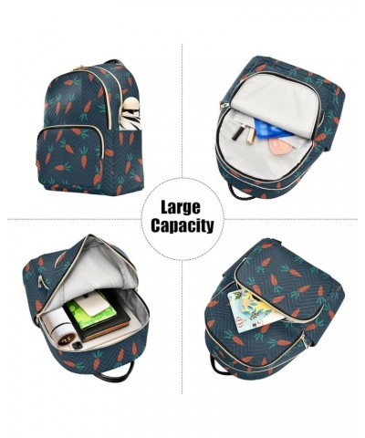 Cute Orange Carrots Women's Backpack Purse Causal Daypack Work Travel College Business Trip Bag Shoulder Bag Small $20.87 Bac...