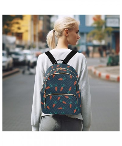 Cute Orange Carrots Women's Backpack Purse Causal Daypack Work Travel College Business Trip Bag Shoulder Bag Small $20.87 Bac...