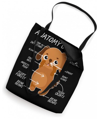 Anatomy of a dog cute definition a pet touch animal art Tote Bag $15.60 Totes