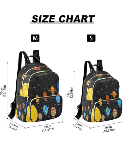 Funny Planet Solar System Space Women Backpack Purse Ladies Fashion Shoulder Bag Daypack Travel Bag 7.5L Small $16.42 Backpacks