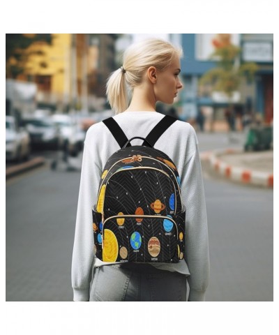 Funny Planet Solar System Space Women Backpack Purse Ladies Fashion Shoulder Bag Daypack Travel Bag 7.5L Small $16.42 Backpacks