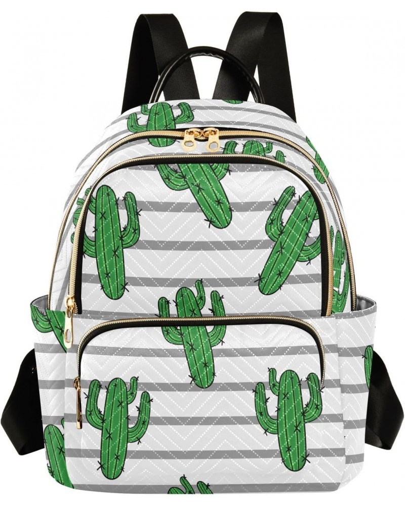 Cactus Fashion Backpack Purse for Women Multipurpose Casual Daypack with Multi Pockets & Secured Zipper Ladies Gift for Trave...