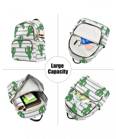 Cactus Fashion Backpack Purse for Women Multipurpose Casual Daypack with Multi Pockets & Secured Zipper Ladies Gift for Trave...