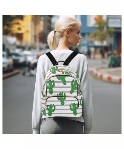 Cactus Fashion Backpack Purse for Women Multipurpose Casual Daypack with Multi Pockets & Secured Zipper Ladies Gift for Trave...