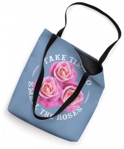 Pink Roses Women Teen Girls Positive Quote Gardener Gift Tote Bag $13.63 Totes