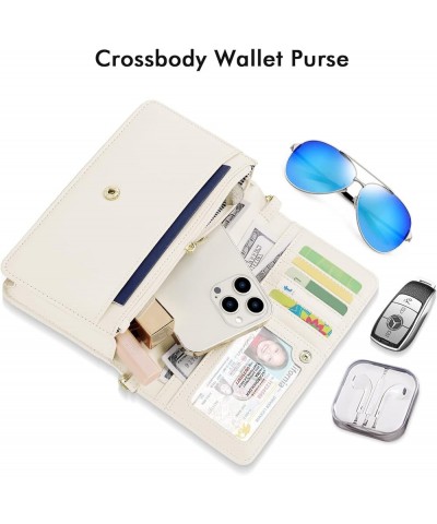 Crossbody Bag for Women Cellphone Little Purse with Credit Card Slots Lightweight Leather Wristlet Wallet 4 - Apricot $15.96 ...