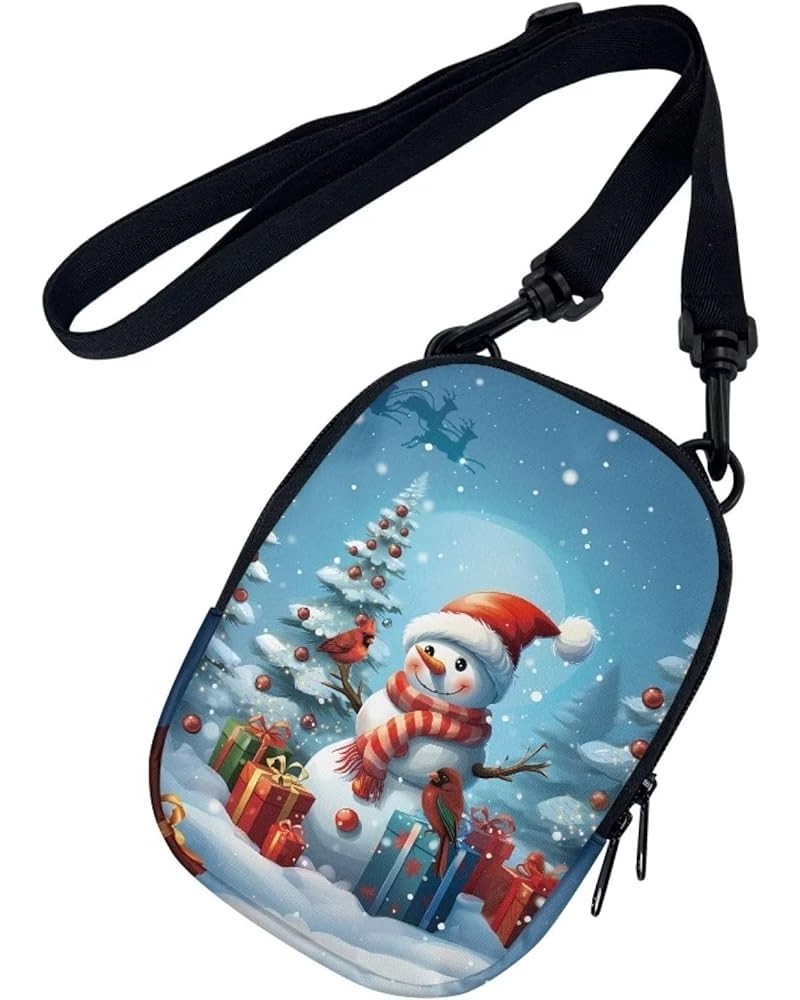 Mini Crossbody Bags for Women and Mens Sling Shoulder Satchel with Adjustable Strap Christnas Snowman Reindeer $10.59 Shoulde...