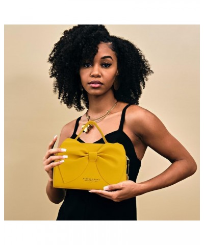 Crossbody Shoulder Purse for Women - Fashion Purse with Bow Handbags PU Leather Satchel Bag W-yellow $33.52 Shoulder Bags