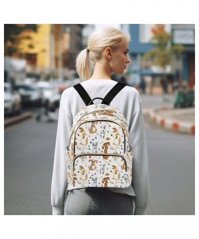 Cartoon Dogs Footprints Backpack for Women Purse Bag Travel Handbag Shoulder Bag $16.80 Backpacks