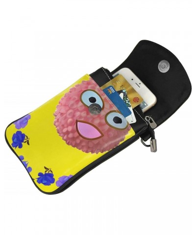 Women Small Cell Phone Purse Smiley Lychee Pattern Soft, Durable and Waterproof PU Leather Convenient for Daily use and Trave...