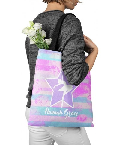 Star Rainbow Ballet Canvas Tote Bag Aesthetic Reusable Grocery Shopping Bags Shoulder Bag Book Tote Gifts Multi 12th $14.63 T...