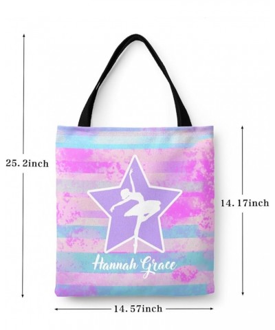 Star Rainbow Ballet Canvas Tote Bag Aesthetic Reusable Grocery Shopping Bags Shoulder Bag Book Tote Gifts Multi 12th $14.63 T...