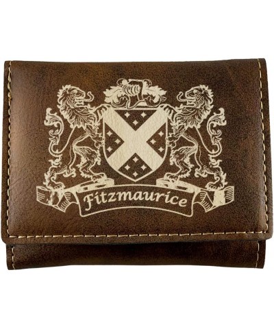 Fitzmaurice Irish Coat of Arms Rustic Leather Wallet $14.68 Wallets