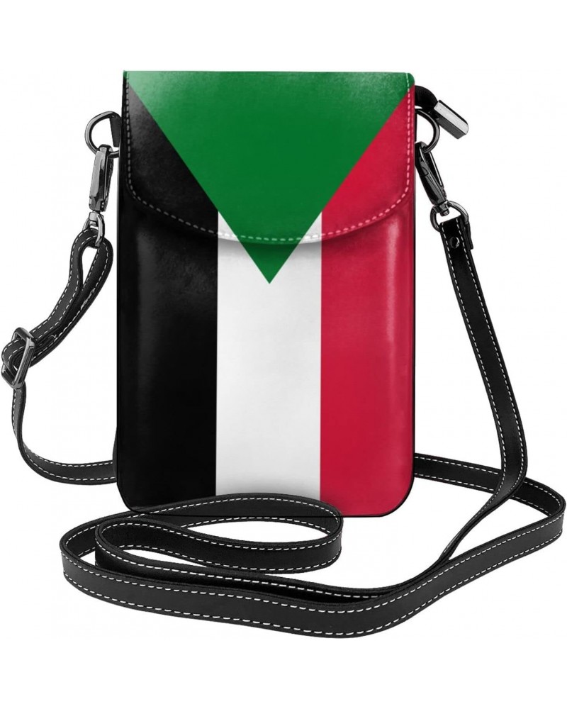 Cell Phone Purse Wallet Flag Of Sudan Small Crossbody Purse Bags With Shoulder Strap For Women Teen Girls $14.94 Crossbody Bags