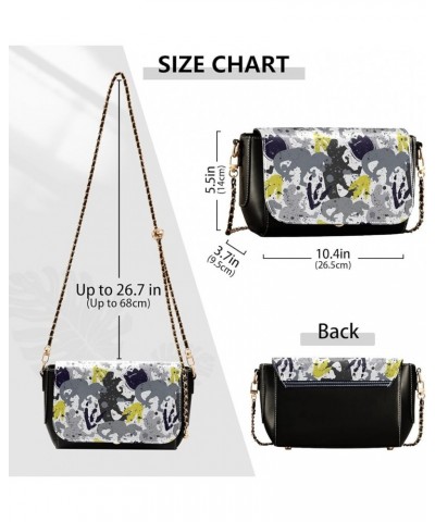 Crossbody Bags for Women Trendy Women's Black Shoulder Bag Small PU Leather Flap Cross Body Bag Handbags Pattern2 $24.59 Cros...