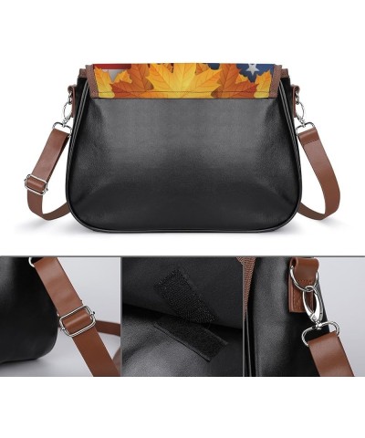 Fashion Flap Over PU Leather Small Crossbody Bag, Women Vintage Purse Bag Shoulder Bag Pattern (353) $23.36 Shoulder Bags