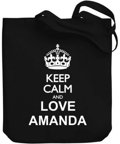 Keep calm and love Amanda Canvas Tote Bag 10.5" x 16" x 4 $17.20 Totes