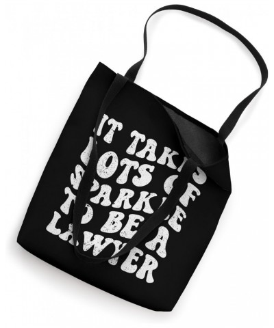 Funny Lawyer Job Title Profession Groovy Distressed Style Tote Bag $14.43 Totes