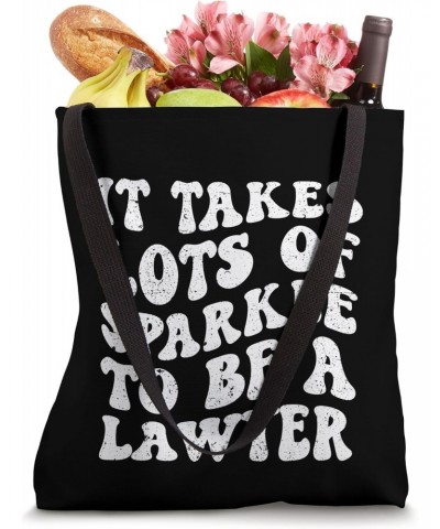 Funny Lawyer Job Title Profession Groovy Distressed Style Tote Bag $14.43 Totes