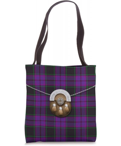 Scottish Clan Laird Tartan Plaid With Sporran Tote Bag $11.95 Totes