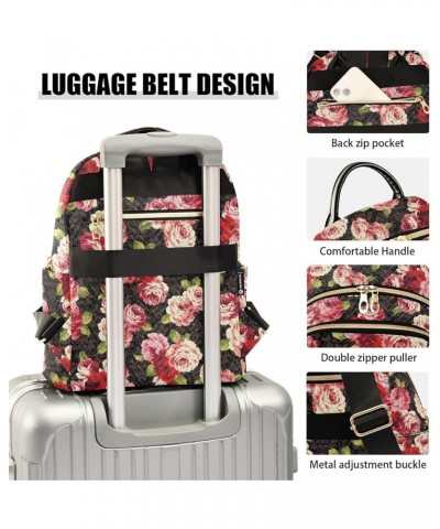 Bright Rose Backpack Purse for Women Lightweight Back Pack Casual Daypack Travel Shoulder Bag Bookbag - S Medium Multi05 $12....