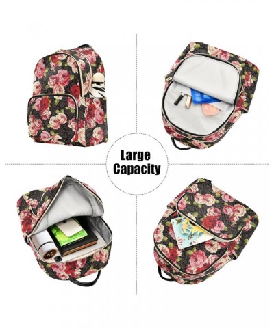 Bright Rose Backpack Purse for Women Lightweight Back Pack Casual Daypack Travel Shoulder Bag Bookbag - S Medium Multi05 $12....