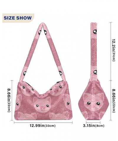 Women Boho Handbag Little Cute Panda Pink Cute Panda Vivid Panda Pink Heart Panda Cute Pig Little Cute Pink Underarm Bag Tote...