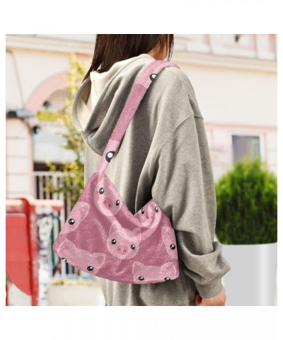 Women Boho Handbag Little Cute Panda Pink Cute Panda Vivid Panda Pink Heart Panda Cute Pig Little Cute Pink Underarm Bag Tote...