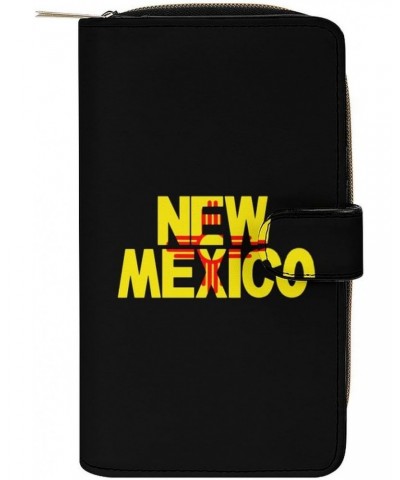 New Mexico Flag PU Leather Womens Wallet Large Capacity Zippered Bifold Purse with 12 Card Slot Coin Case $21.45 Wallets