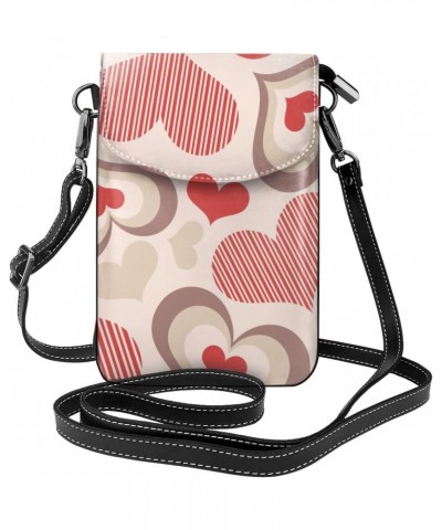 Valentine's Day Small Crossbody Bag Cell Phone Purse Wallet with Card Slots for Women $17.33 Crossbody Bags