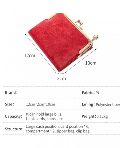 New Slim Short Wallets for Girl/Fashionable Ladies Purse Money Clip/Card Holders Leather Wallets for Girl Women Black $9.64 W...