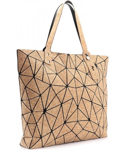 Geometric Tote Bag - Crossbody Handbag Top Handle Shopping Bag Women Girl Fashion Shoulder Bag - Luminous or Cork Tote Bag Co...