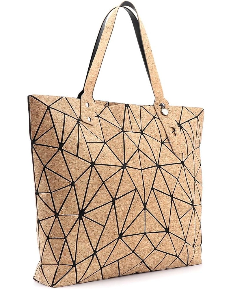 Geometric Tote Bag - Crossbody Handbag Top Handle Shopping Bag Women Girl Fashion Shoulder Bag - Luminous or Cork Tote Bag Co...