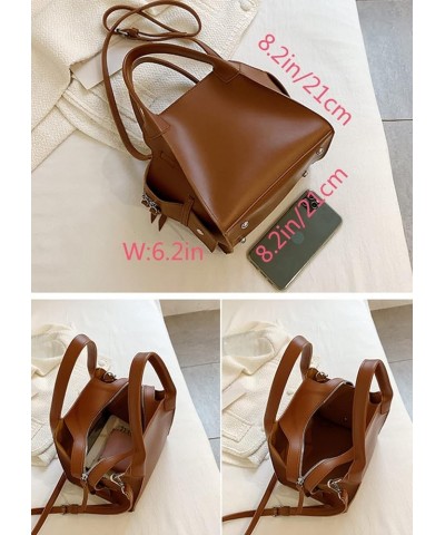 Women Tote Bag Exquisite Bucket Bags Shoulder Bags Purse Satchel Crossbody Bags Khaki $32.67 Totes