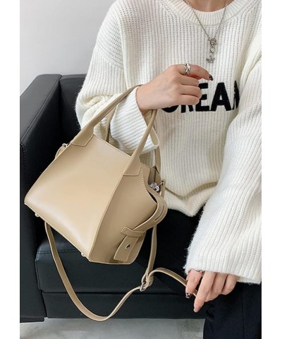 Women Tote Bag Exquisite Bucket Bags Shoulder Bags Purse Satchel Crossbody Bags Khaki $32.67 Totes