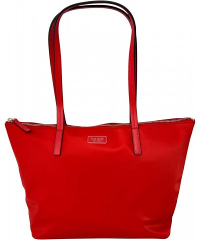 Hayden Nylon Zip Top Tote, Currant Jam $50.27 Totes