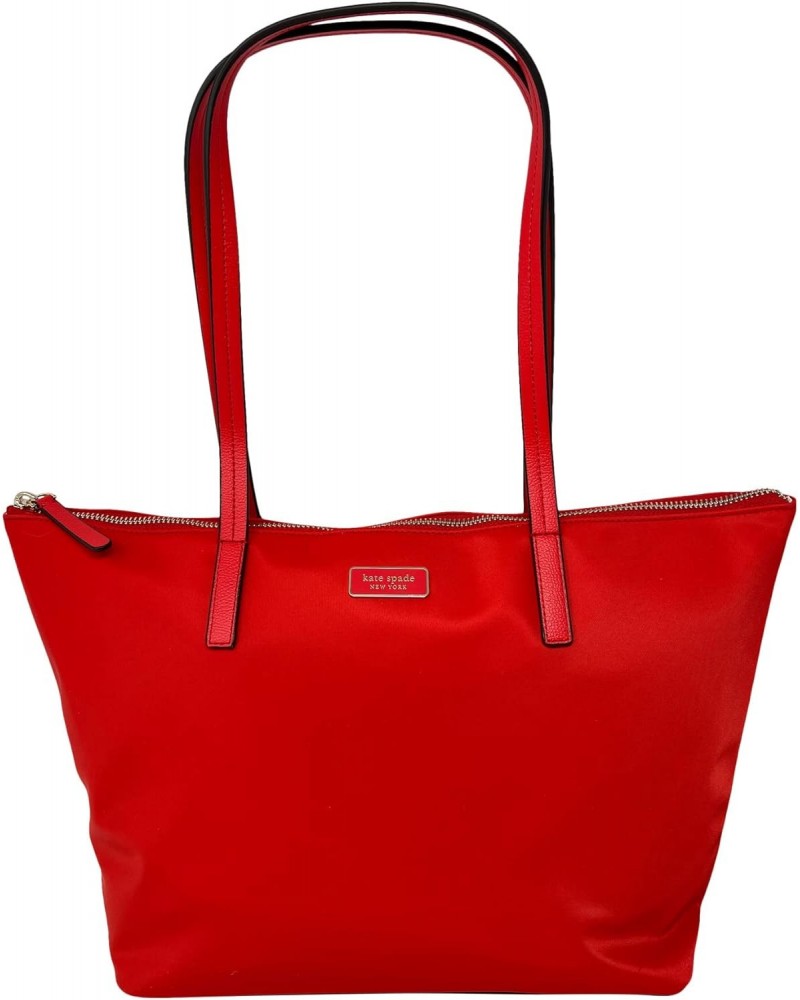 Hayden Nylon Zip Top Tote, Currant Jam $50.27 Totes