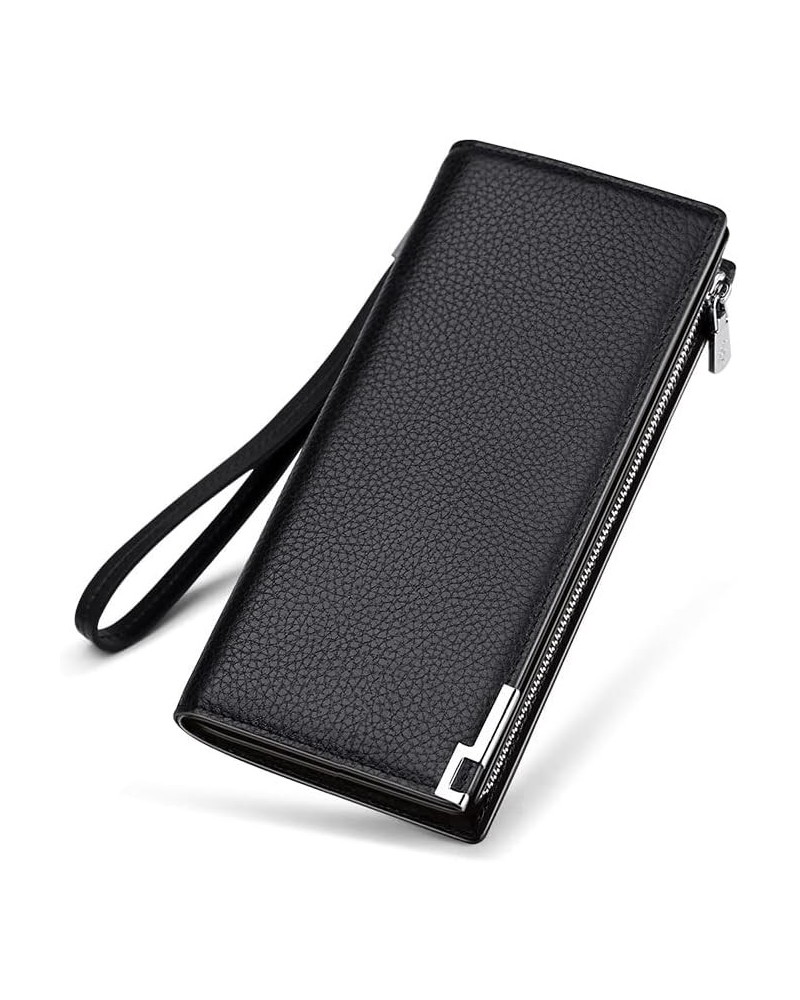 19 Card Slot Men's Wallet Clutch Bag Men's Wallet Men's Long Men's Bag (Color : B) B $59.05 Wallets