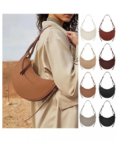 Leather Bag for Women, Designer Shoulder Bags, Sling Crossbody Bag Purse Casual Dumpling Hobo Bag C $18.01 Hobo Bags