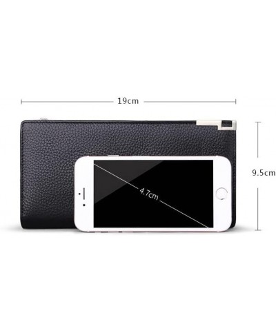 19 Card Slot Men's Wallet Clutch Bag Men's Wallet Men's Long Men's Bag (Color : B) B $59.05 Wallets