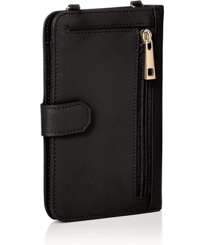 Women's Leather Wallet Pochette Black $30.24 Wallets