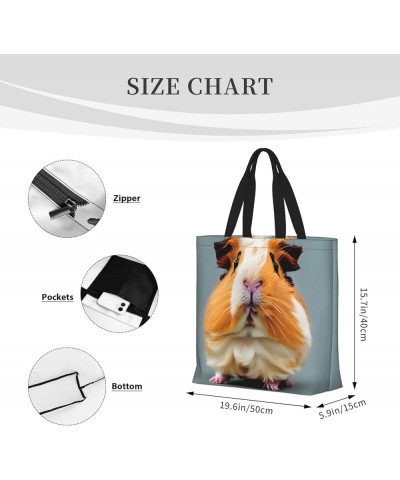 Adorable Schnauzer Print Fashion Tote Bag,Travel Handbag For Women, Hobo Bags, Work Shoulder Bags Crossbody Bag Cut Guinea Pi...